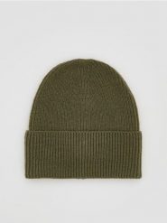 Czapka beanie - jasny zielony. Zielone czapki męskie Reserved, bez wzorów. Za 69.99 zł.