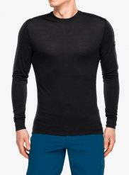 Bluza termoaktywna Super.natural Sierra140 LS. Czarne bluzy bez kaptura męskie Super.natural, l, z dzianiny. Za 291.49 zł.