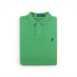 Second life - Koszulka polo męska Polo Ralph Lauren z krótkim rękawem - Jak nowy. Zielone koszulki polo męskie Ralph Lauren, m, bez wzorów, z materiału, bez ramiączek. Za 127.76 zł.
