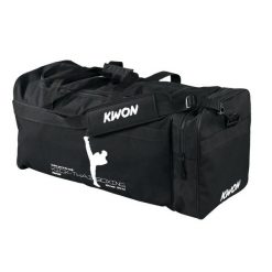 Torba sportowa Kick-thaiboxing Kwon. Czarne torby męskie na ramię KWON, bez wzorów, z nylonu, na ramię, duże. Za 159.00 zł.