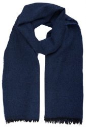 Wełniany Szal Męski - V. Fraas - Melanżowy Granat. Niebieskie szaliki męskie V. Fraas, na zimę, bez wzorów, z materiału. Za 129.00 zł.
