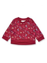 Sense Organics Bluza "Dena" w kolorze bordowym rozmiar: 62/68. Czerwone bluzy i bluzki niemowlęce Sense Organics, bez wzorów, z bawełny, bez ramiączek, bez kaptura. Za 66.00 zł.