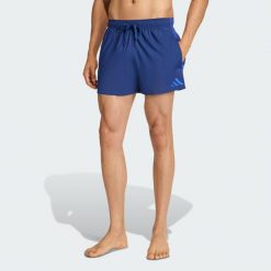 Szorty do pływania 3-Stripes 3-Inch. Niebieskie szorty sportowe męskie Adidas, xl, z materiału, do pływania. Za 149.00 zł.