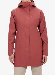 Parka przeciwdeszczowa damska Berghaus Omeara Long Shell Jacket. Czerwone kurtki przeciwdeszczowe damskie Berghaus, l, bez wzorów. Za 775.49 zł.