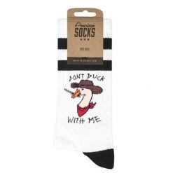 Skarpety American Socks Don't Duck With Me wielokolorowe. Białe skarpetki męskie AMERICAN SOCKS, bez wzorów. Za 80.37 zł.