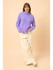 Just Cashmere Kaszmirowy golf "Blantyre" w kolorze fioletowym rozmiar: M. Różowe golfy damskie Just Cashmere, m, bez wzorów, z kaszmiru, bez ramiączek. Za 311.85 zł.