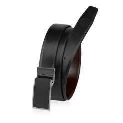 Skórzany pasek męski czarno-brązowy ELITE BETLEWSKI® czarno-brazowy 115-cm. Brązowe paski męskie bez wzorów. Za 67.65 zł.