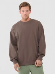 4F Bluza dresowa oversize nierozpinana bez kaptura męska - brązowa S. Brązowe bluzy bez kaptura męskie 4f, m, z bawełny. W wyprzedaży za 69.99 zł.