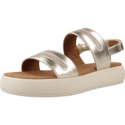 Sandały GEOX D CAMALEI Złoty. Żółte obuwie trekkingowe damskie Geox, bez wzorów, z syntetyku, bez obcasa. Za 332.99 zł.