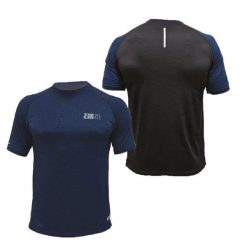 Koszulka Z3R0D Duotech. Czerwone t-shirty sportowe męskie ZEROD, l, z elastanu, bez ramiączek, do biegania. Za 222.50 zł.
