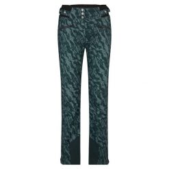Spodnie narciarskie dla kobiet Ziener Tilla. Zielone spodnie materiałowe damskie Ziener, bez wzorów, sportowe. W wyprzedaży za 621.00 zł.