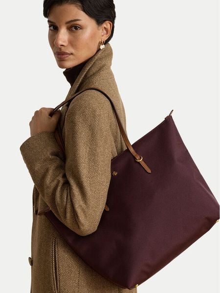 LAUREN RALPH LAUREN Torebka 431950007018 Bordowy. Czerwone torebki klasyczne damskie Lauren Ralph Lauren, bez wzorów, z materiału, bez dodatków. Za 799.99 zł.
