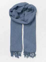 Becksöndergaard Szal-koło "Ilona" w kolorze niebieskim - 200 x 100 cm rozmiar: onesize. Niebieskie szaliki i kominy damskie Becksöndergaard, bez wzorów, z bawełny. Za 86.99 zł.