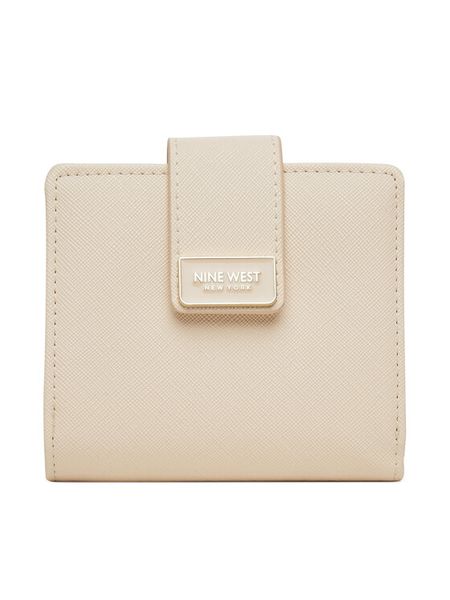 Nine West Portfel CEO-NW-W1-008-SS26 Beżowy. Brązowe portfele damskie Nine West, bez wzorów, z materiału. Za 69.99 zł.