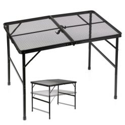 Stół turystyczny składany aluminiowy czarny 2w1 90x60x42/66 cm. Czarne walizki Vilde, bez wzorów. W wyprzedaży za 166.90 zł.