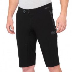Spodenki rowerowe męskie 100% Celium. Czarne szorty męskie 100%, bez wzorów, sportowe. Za 387.99 zł.