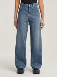 G-Star Dżinsy - Loose fit - w kolorze niebieskim rozmiar: W30/L34. Niebieskie jeansy damskie G-Star, z podwyższonym stanem. Za 269.75 zł.