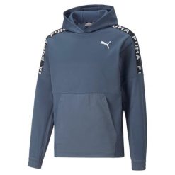 Puma Bluza Fit Pwrfleece 52212418. Niebieskie bluzy bez kaptura męskie Puma, l. Za 182.99 zł.
