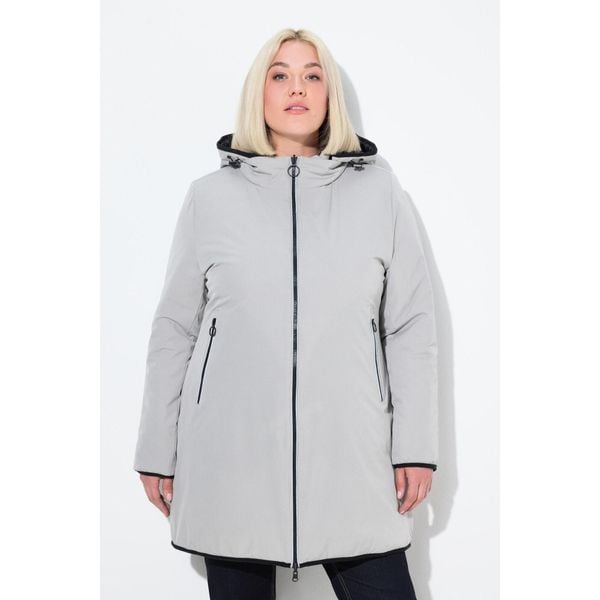Damskie HYPRAR odwracalna kurtka pikowana odblaskowa. Szare kurtki damskie Ulla Popken, plus size, bez wzorów, z elastanu, bez kaptura. Za 679.99 zł.