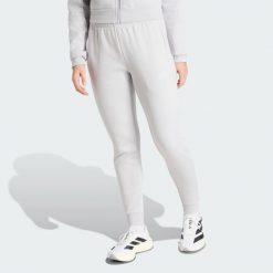 Spodnie dresowe Entrada26. Białe spodnie sportowe damskie Adidas, l, z bawełny, na fitness i siłownię. Za 199.00 zł.