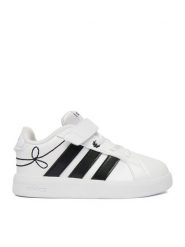 Adidas Sneakersy CEO-GRAND COURT 3.0 EL I KH9781 Biały. Białe buty sportowe dziewczęce Adidas, bez wzorów, ze skóry, bez zapięcia. Za 139.99 zł.