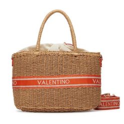 Torebka Valentino. Brązowe torebki klasyczne damskie Valentino, bez wzorów, bez dodatków. Za 649.99 zł.