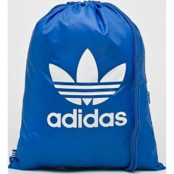 Adidas Originals - Plecak. Niebieskie plecaki męskie adidas Originals, bez wzorów, z materiału. W wyprzedaży za 49.90 zł.