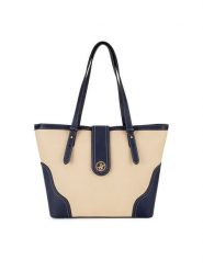 Beverly Hills Polo Club Torebka BHPC-C-010-07 Granatowy. Niebieskie torebki klasyczne damskie Beverly Hills Polo Club, bez wzorów, z tworzywa sztucznego, bez dodatków. Za 219.99 zł.