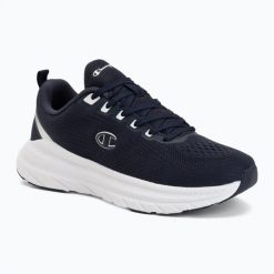 Buty Champion Alpha Max Low Cut. Niebieskie buty sportowe na co dzień damskie CHAMPION, bez wzorów, z materiału, trekkingowe. Za 219.99 zł.