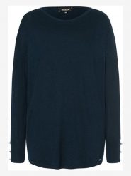 More & More Sweter w kolorze granatowym rozmiar: 42. Niebieskie swetry klasyczne damskie MORE & MORE, bez kołnierzyka. Za 105.38 zł.