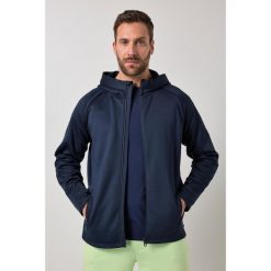 Męska Bluza dresowa FLEXNAMIC® fitness softshell kaptur bis do rozm. 7 XL. Niebieskie bluzy sportowe męskie JAY-PI, m, bez wzorów, z dresówki, bez kaptura. Za 349.99 zł.