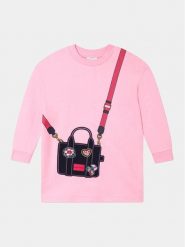Marc Jacobs Sukienka codzienna W12456 Różowy Regular Fit. Czerwone sukienki dziewczęce MARC JACOBS, bez wzorów, z bawełny, bez ramiączek. Za 629.99 zł.