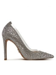 Steve Madden Szpilki Lineup-R s SM11003635 Srebrny. Szare szpilki Steve Madden, bez wzorów, z syntetyku, bez obcasa. Za 469.99 zł.