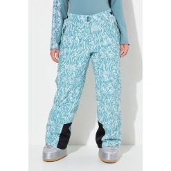 Damskie Spodnie narciarskie wodoodporny regulowane zapięcie na rzep z recyklingu. Zielone spodnie materiałowe damskie Ulla Popken, bez wzorów, z elastanu, sportowe, plus size. Za 639.99 zł.