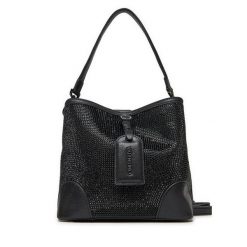 Torebka Valentino. Czarne torebki klasyczne damskie Valentino, bez wzorów, bez dodatków. Za 389.99 zł.