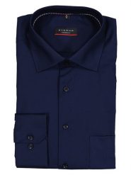 Eterna Koszula - Modern fit - w kolorze granatowym rozmiar: 45. Niebieskie koszule męskie Eterna, bez wzorów, z bawełny, bez kołnierzyka, bez ramiączek. Za 119.12 zł.