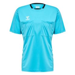 Koszulka Hummel hmlreferee chevron. Niebieskie t-shirty sportowe męskie HUMMEL, m, z dżerseju, bez ramiączek, do piłki nożnej. Za 151.00 zł.