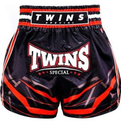 Szorty do boksu tajskiego Twins Special Racing. Czarne szorty damskie TWINS, bez wzorów, z poliesteru. Za 388.00 zł.