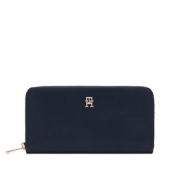 Portfel Tommy Hilfiger. Niebieskie portfele damskie Tommy Hilfiger, bez wzorów, z nylonu. Za 249.99 zł.
