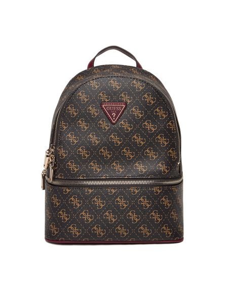 Guess Plecak TWLQ96 76032 Brązowy. Brązowe plecaki damskie Guess, z aplikacjami, ze skóry. Za 639.99 zł.