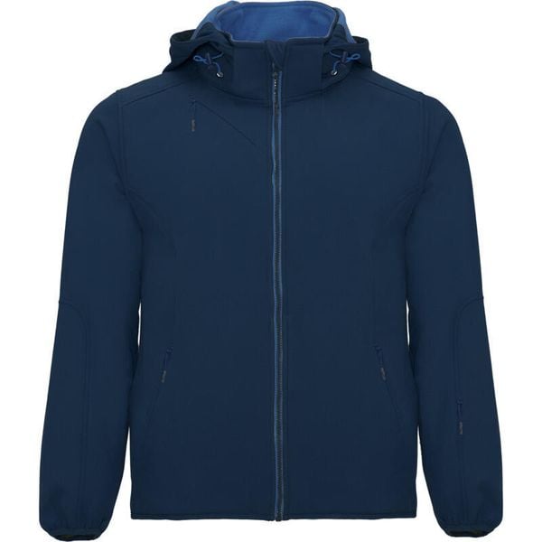 Kurtka Soft Shell Dla Dorosłych Unisex Siberia. Niebieskie kurtki damskie ROLY, l, bez wzorów, bez kaptura. Za 176.99 zł.