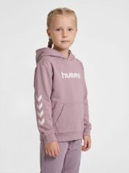 Dziewczęca bluza z kapturem Hummel. Fioletowe bluzy z kapturem damskie HUMMEL, z bawełny. Za 167.00 zł.