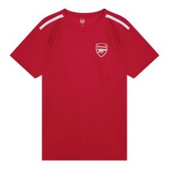 Koszulka piłkarska dla dorosłych Arsenal 23/24. Czerwone t-shirty sportowe męskie ARSENAL, m, bez ramiączek, do piłki nożnej. Za 199.99 zł.