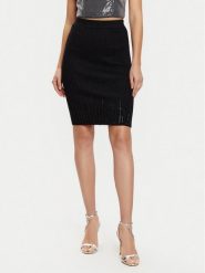 Guess Spódnica ołówkowa W5RD83 Z2Y50 Czarny Slim Fit. Czarne spódniczki damskie Guess, xs, z aplikacjami, z syntetyku, ołówkowe. Za 209.99 zł.