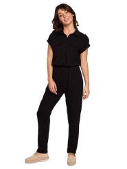 Be Wear Kombinezon w kolorze czarnym rozmiar: XXL. Czarne kombinezony damskie Be Wear, xxl, bez wzorów, bez kołnierzyka, bez ramiączek. Za 228.38 zł.