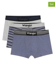 Wrangler Bokserki (3 pary) "Jarman" w kolorze antracytowo-szarym rozmiar: XL. Czarne bokserki męskie Wrangler, bez wzorów. Za 122.67 zł.