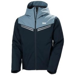 Kurtka narciarska Helly Hansen Alpine Insulated. Niebieskie kurtki męskie Helly Hansen, m, bez wzorów, z materiału, bez kaptura, narciarskie. Za 971.50 zł.