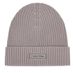 Czapka Calvin Klein. Szare czapki męskie CALVIN KLEIN, na zimę, bez wzorów. Za 169.99 zł.