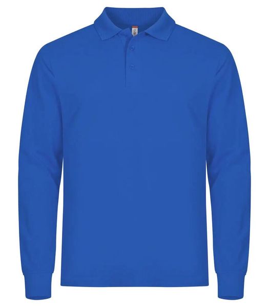 Clique Manhattan L/S Męska koszulka polo z długim rękawem Royal Blue. Niebieskie koszulki męskie z długim rękawem CLIQUE, l, z bawełny. Za 135.29 zł.