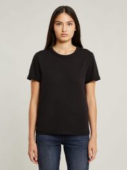 G-Star Koszulka w kolorze czarnym rozmiar: S. Czarne bluzki damskie G-Star, s, bez wzorów, z bawełny, retro, bez kołnierzyka, bez ramiączek. Za 61.02 zł.